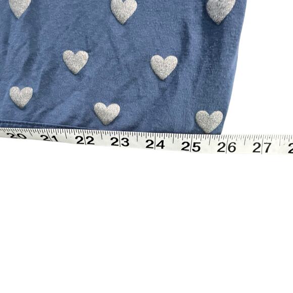 Kyte Baby Blanket Cover Blue Steel Hearts Bamboo Rayon Butter Soft Breathable - Picture 8 of 11